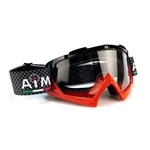 Очки Кроссовые AiM PRO Black-Red Glossy 157-500 Очки Кроссовые AiM PRO Black-Red Glossy 157-500