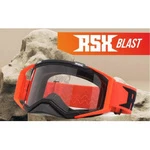 Очки кроссовые RSX Blast черно-оранжевые с прозрачной линзой Очки кроссовые RSX Blast черно-оранжевые с прозрачной линзой