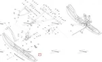 505074736 Лыжа Pilot 7.4 Черная Для Ski Doo