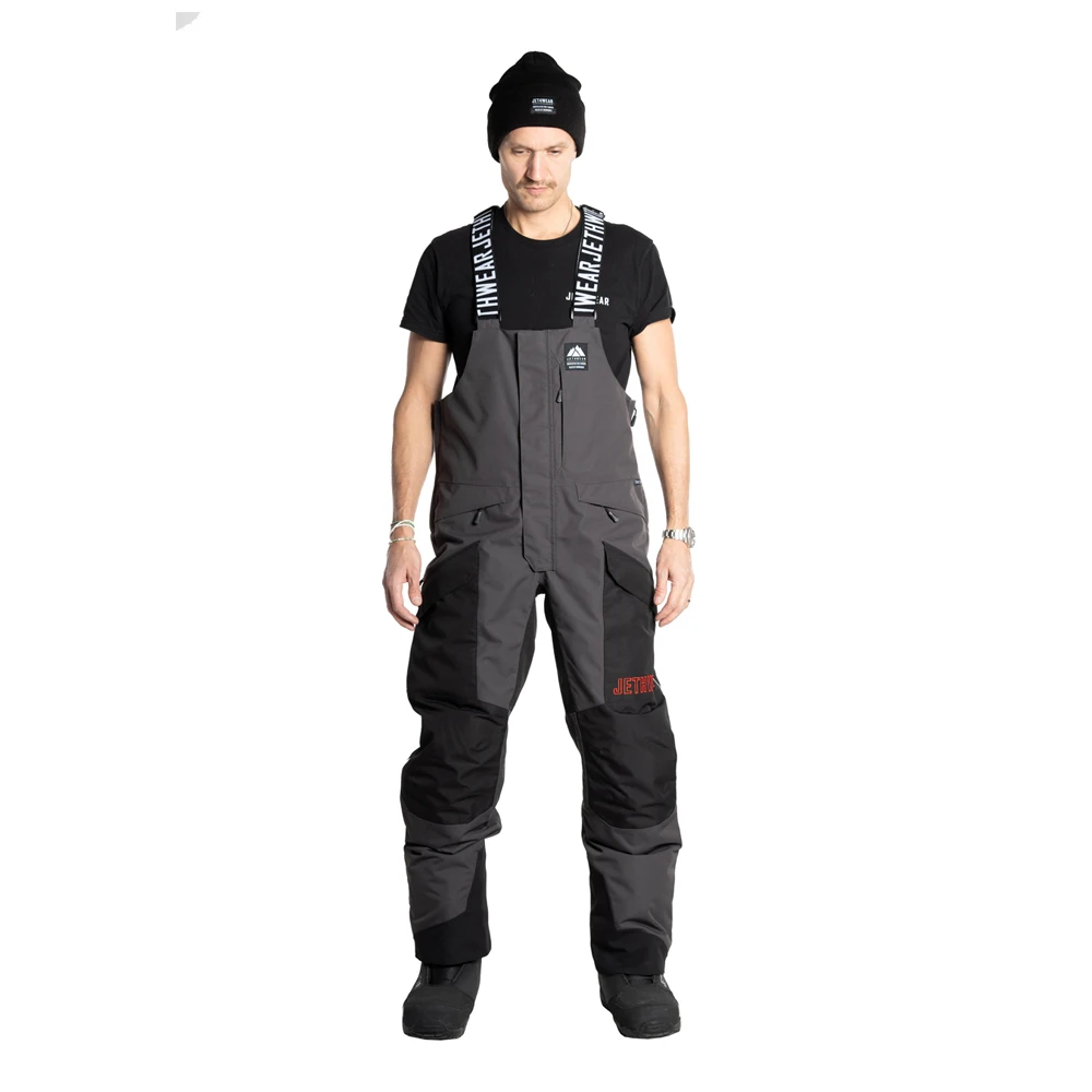 Полукомбинезон Jethwear Treeline Bib с утеплителем Black/Grey/Red, M, J2422-049-M