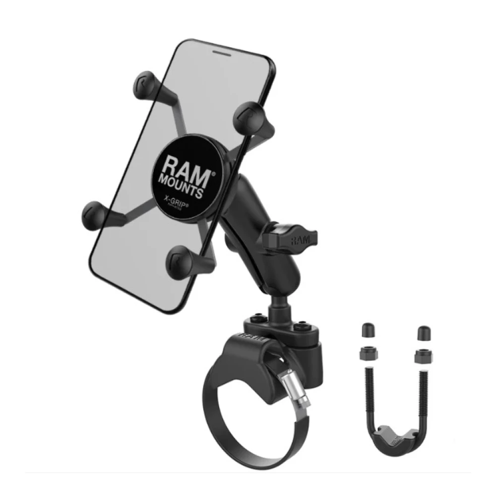 Крепление для телефона RAM MOUNTS с основанием для ATV / UTV 13 - 80 мм, RAM-B-231-2-UN7U