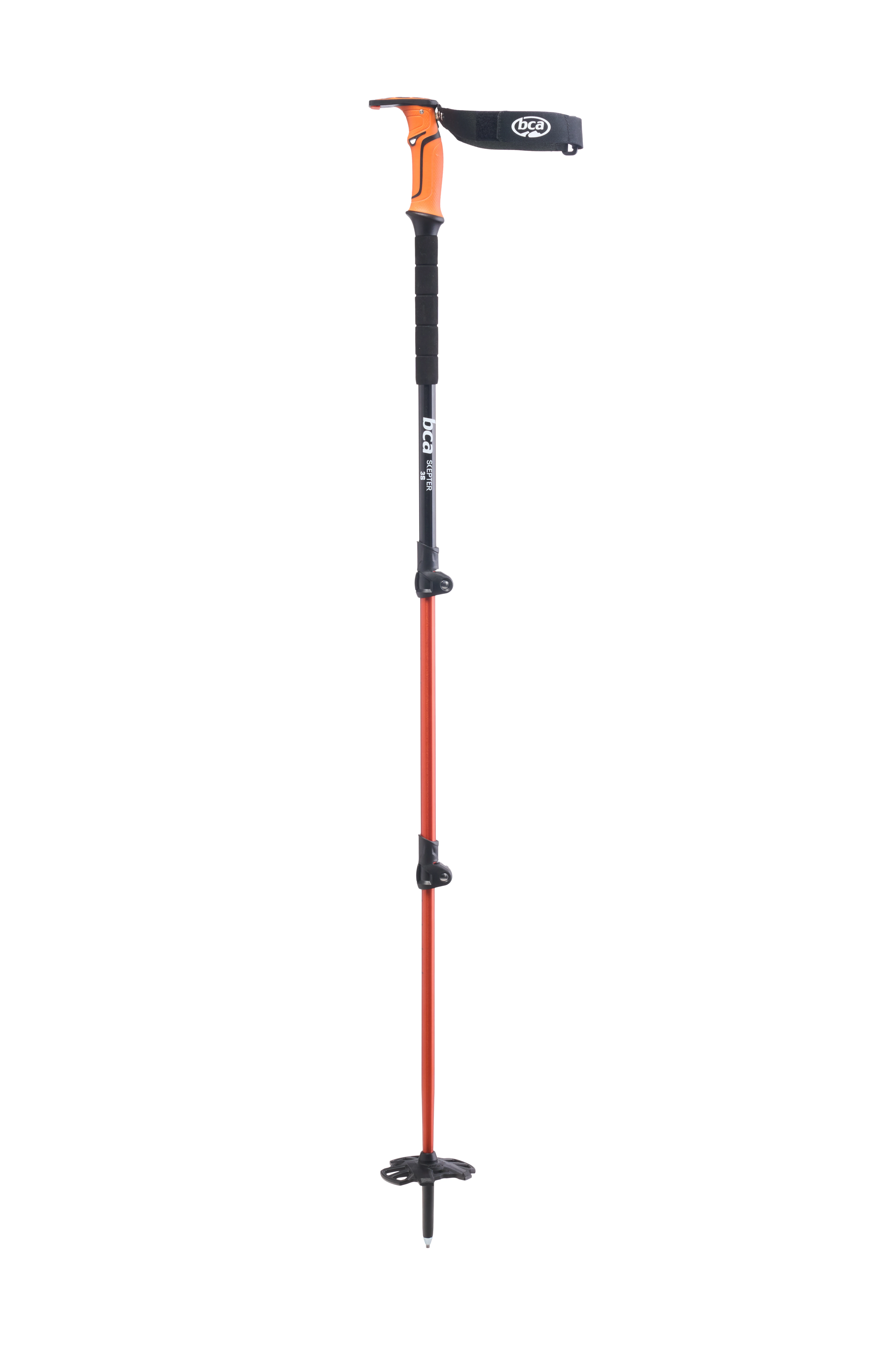 Палки треккинговые BCA SCEPTER 3S black-orange, OS, 23H6120.1.1.1SIZ