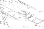 518335952 Бампер Задний Черный Для Ski Doo FREERIDE, SUMMIT 165 2026+ REV GEN5