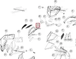 517304824 Панель Капота Правая Красная Для Ski Doo EXPEDITION 517304826