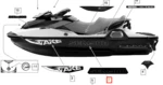 219903153 Наклейка Wake PRO 215 2010-2011 SEA DOO