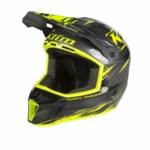 Шлем карбоновый KLIM F3 Carbon Pro  Thrashed Asphalt - Hi-Vis  М