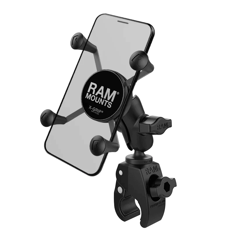 Крепление для телефона RAM MOUNTS X-Grip со струбциной Tough-Claw 16-29 мм, короткий кронштейн 44 мм, RAM-B-400-A-HOL-UN7BU