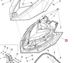 269502046 Нижняя крышка отсека для хранения SEA DOO