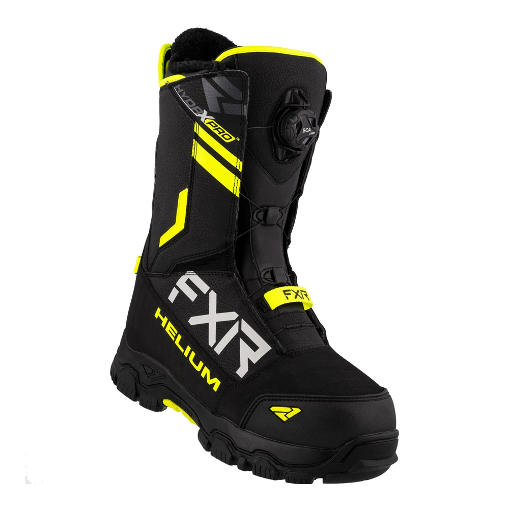 Ботинки FXR Helium BOA с утеплителем Black/Hi Vis, 8/10, 210705-1065-41