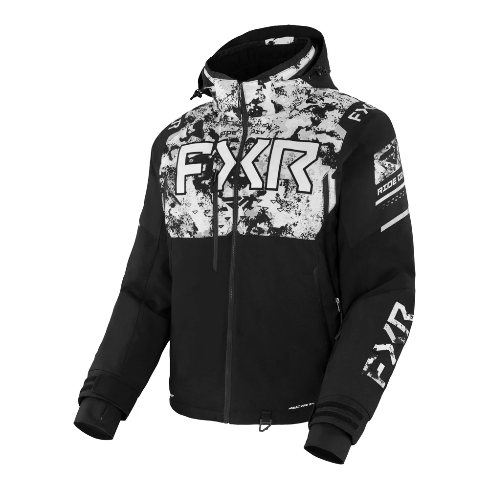 Куртка FXR Helium X 2-в-1 с утеплителем Black/White Camo, M, 230037-1002-10