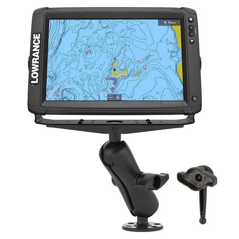 Крепление для эхолотов и картплоттеров RAM MOUNTS с гаечным ключом Hi-Torq, RAM-D-111-KNOB9HU