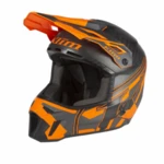 Шлем карбоновый KLIM F3 Carbon Pro Ascent Asphalt - Strike Orange XL