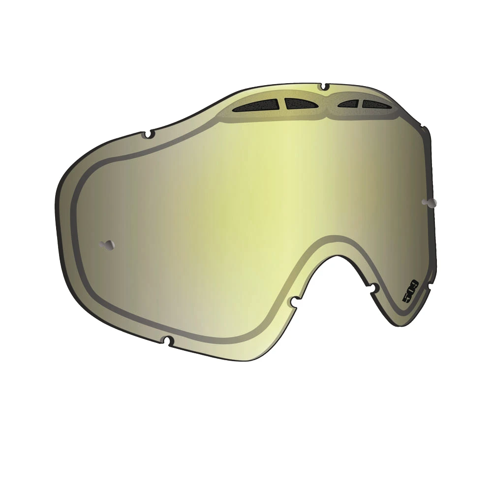 Линза 509 Sinister X5 Tear Off без подогрева Chrome Mirror/Yellow Tint, 509-X5LEN-13-TCY