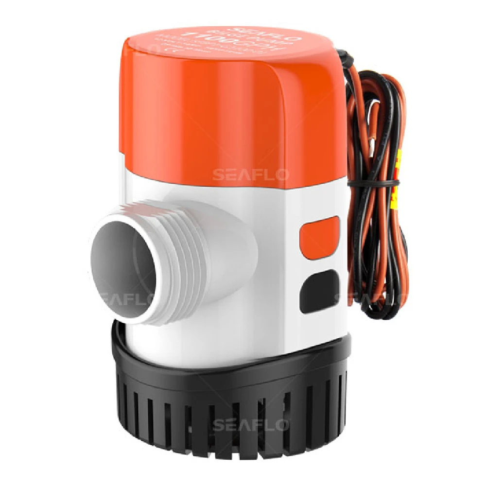 Помпа водооткачивающая SeaFlo трюмная, 12V 1100 галлон/час, патрубок 25/29 мм