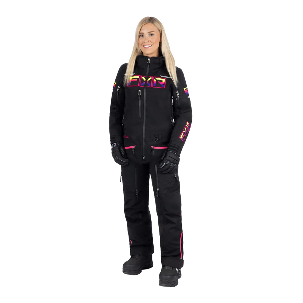 Комбинезон FXR Maverick F.A.S.T. с утеплителем Black/Neon Fusion, 232948-1065