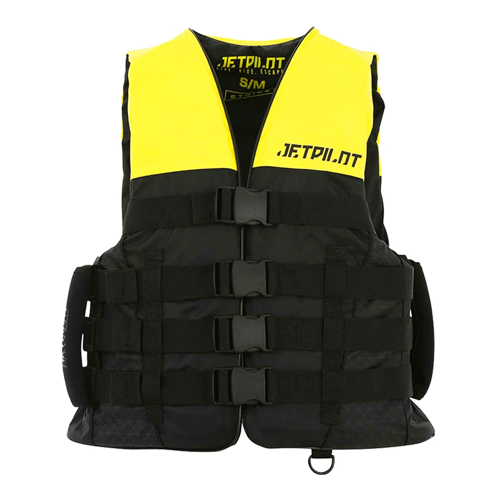 Жилет страховочный JetPilot Strike 4-Buckle ISO Nylon Vest YELLOW/BLACK, 19028