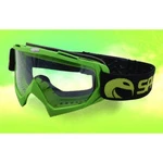 Кроссовые очки SPARX FLASH, зелено-черные прозрачная линза