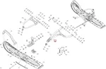 505075549 Рычаг Нижний Левый Черный Для BRP LYNX