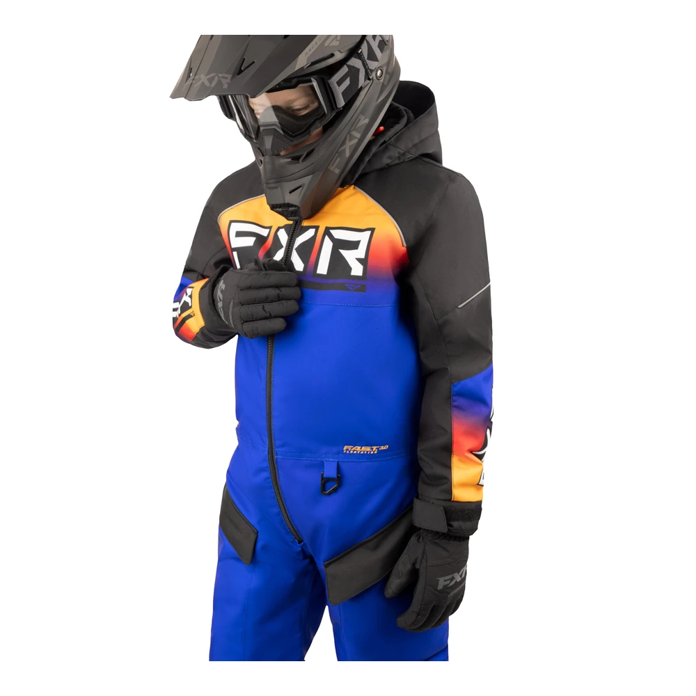Детский комбинезон FXR Recruit с утеплителем Black/Anodized, 243007-1023